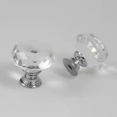 Spot Crystal Diamond 30mm single hole knob handle modern European door handle can be customized
