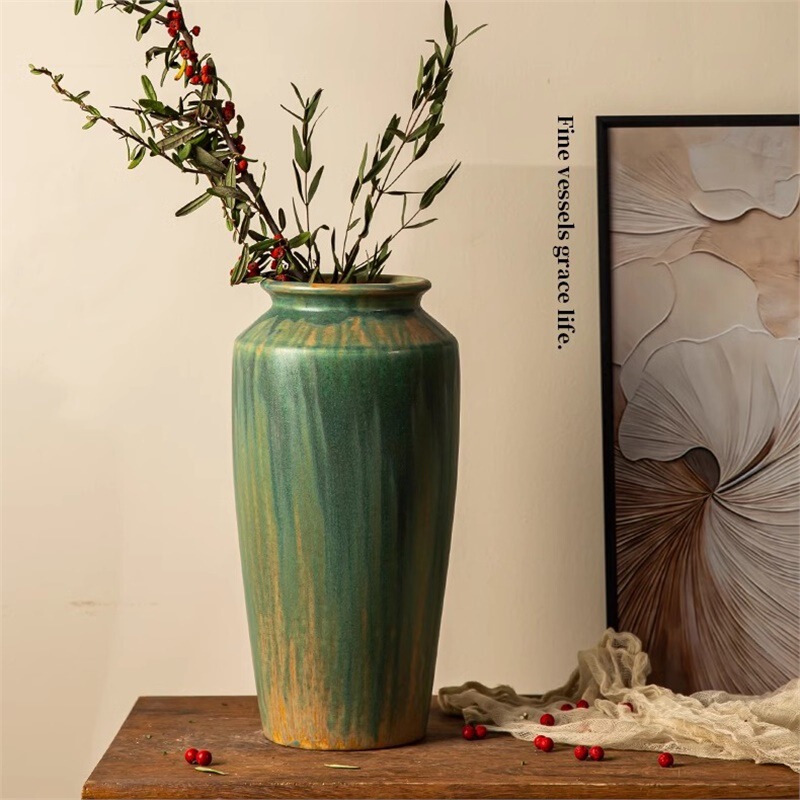 Jingdezhen Ceramic Vase European Oil Painting Style Ceramic Flower Vessel Fashionable Modern Simple Home Decoration Ornaments Jingdezhen Ceramic Vase European Oil Painting Style Ceramic Flower Vessel Fashionable Modern Simple Home Decoration Ornaments
