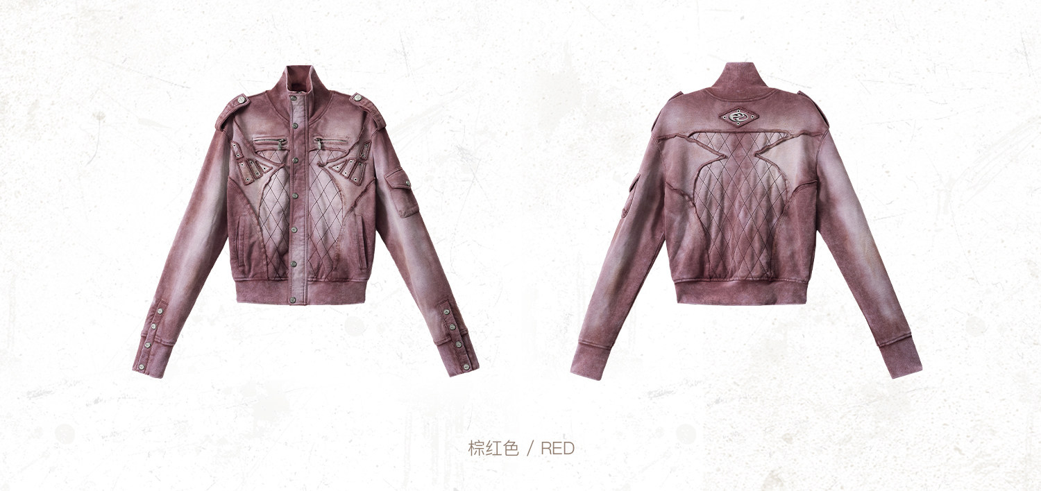 PERSONSOUL Terracotta Warrior Diamond-Embroidered Cardigan