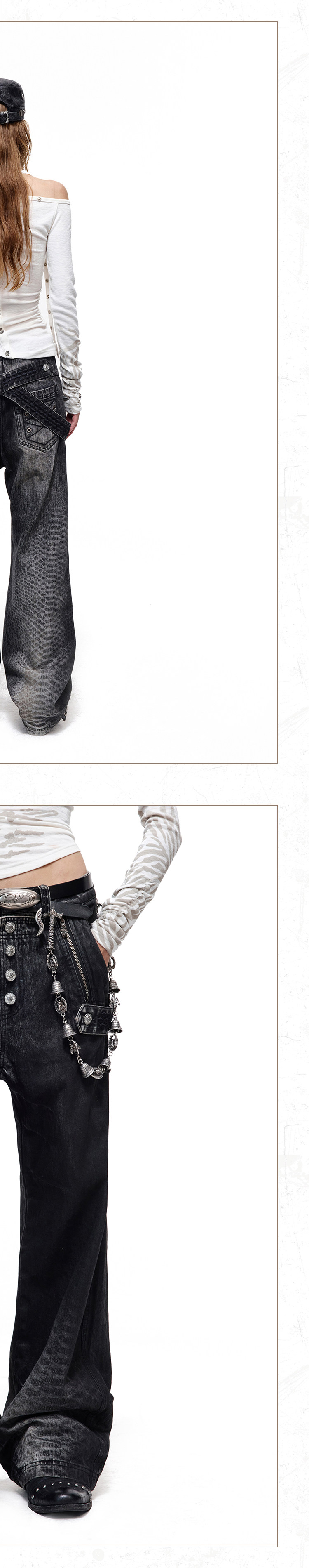 PERSONSOUL Gradient Fade Jeans