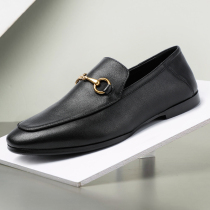 YEONGSUL English casual shoes spring mens shoes Korean version black British style slip-on tide shoes summer breathable