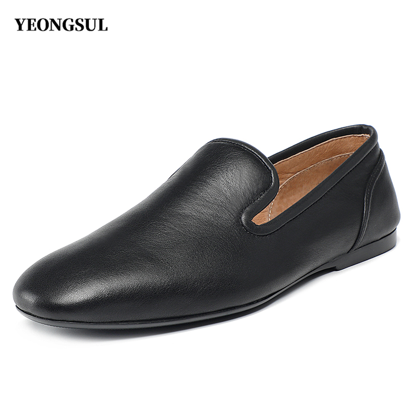 Yingshu Summer Casual Leather Shoes for Daily Commuting, Soft Leather Slip-On Loafers, Smoking Shoes, Men's Loafers Yingshu Summer Casual Leather Shoes for Daily Commuting, Soft Leather Slip-On Loafers, Smoking Shoes, Men's Loafers