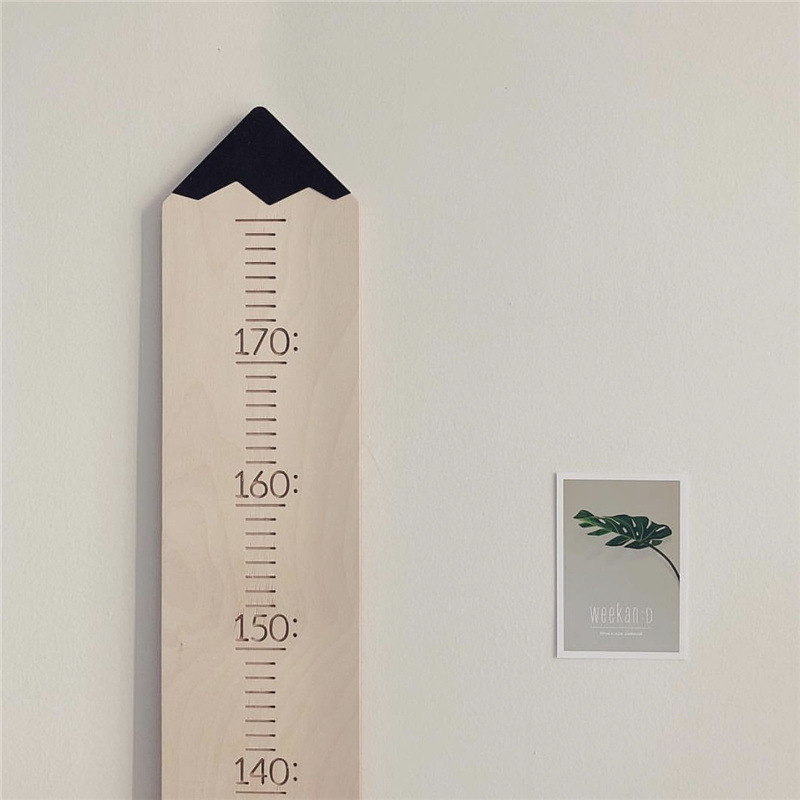 Han Prints Children Height Ruler Baby Cartoon Wooden Measuring Ruler Removable Recording Wall Precision Home Decoration-Taobao