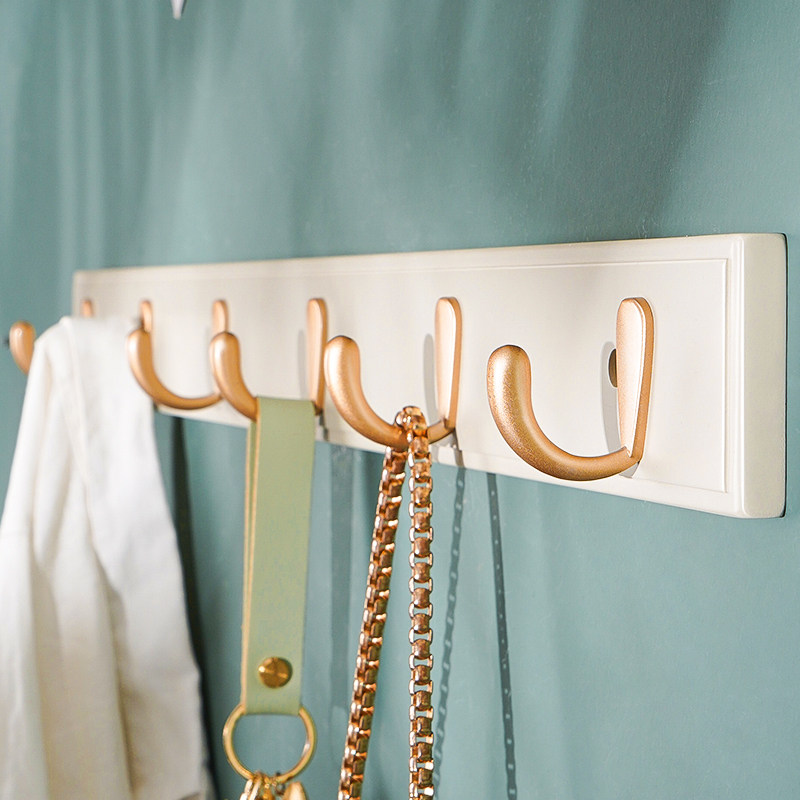 Hanging clothes hook wall-mounted wall fitting room hooks into the door Entrance Doors Genguan Clothes Clothe Clothes Clothe Hanger Wall Free From Punch