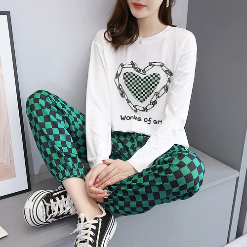 Комплект для отдыха, спортивная футболка, в западном стиле, свободный крой