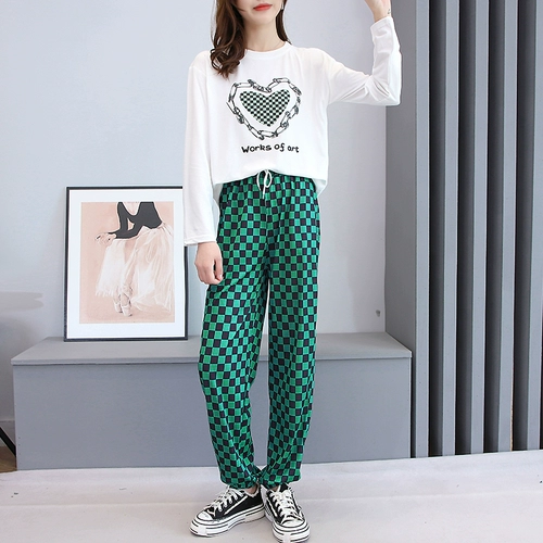 Комплект для отдыха, спортивная футболка, в западном стиле, свободный крой