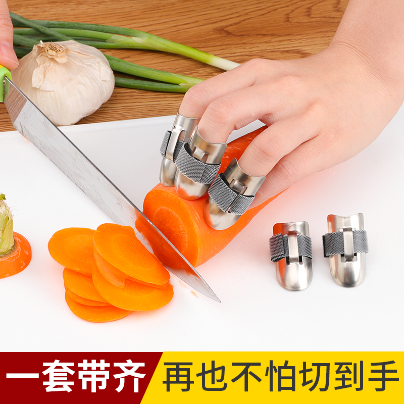 野菜カットハンドガード ステンレススチール 鉄釘 調整可能 肉切り カット防止 ハンドガード 手袋 保護カバー キッチン指カバー