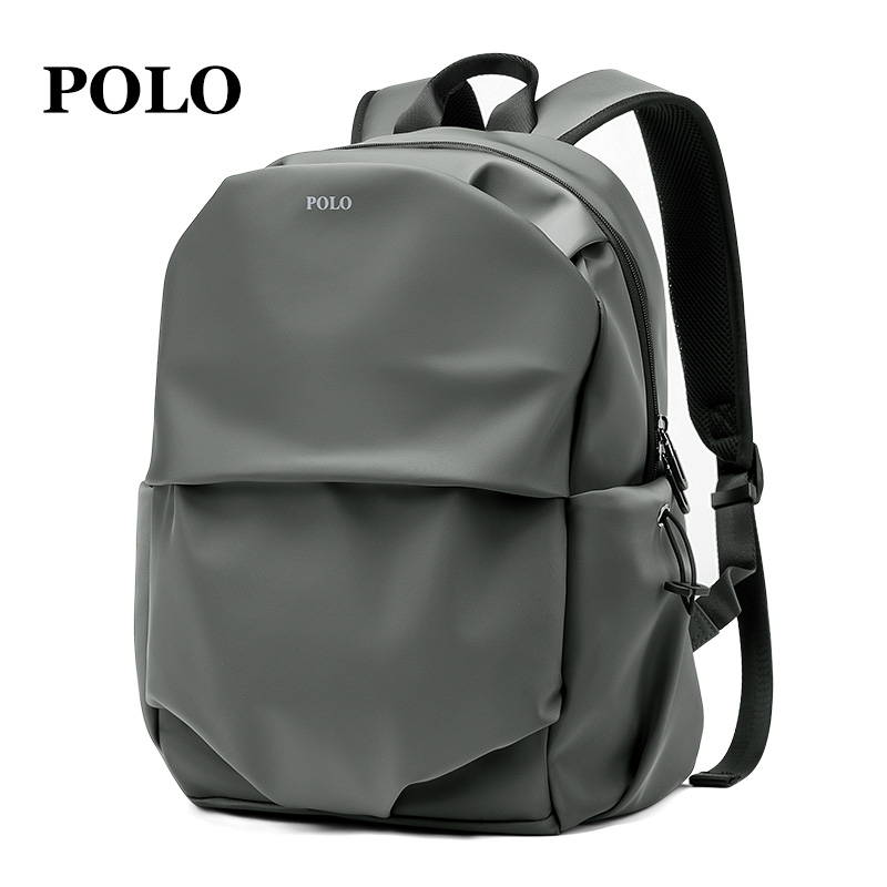 Polo Backpack Men's Backpack Green Simple Fashion Travel Backpack Multifunctional Large Capacity Computer Bag School Bag
