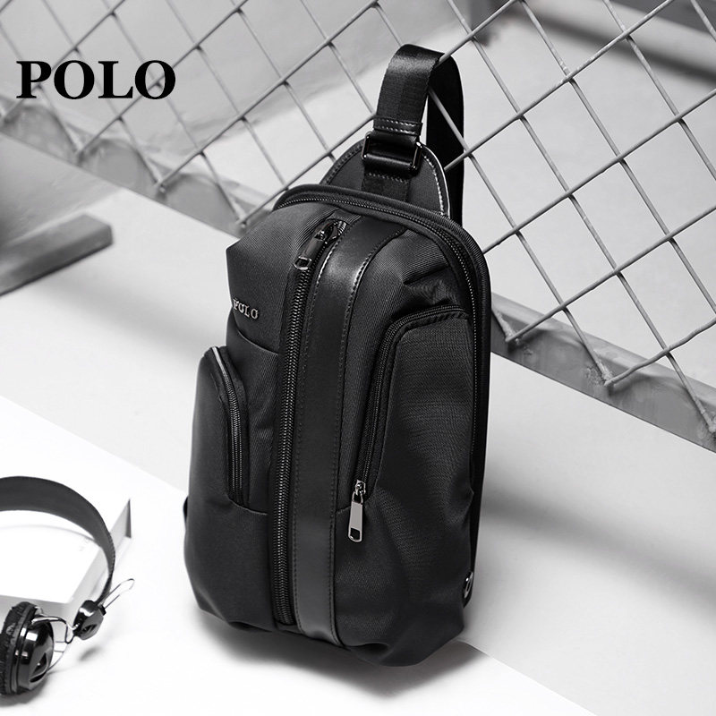 Polo Men's Casual New Chest Bag Fashion Business One Shoulder Anti-splash Messenger Bag Multifunctional Tide Brand Backpack