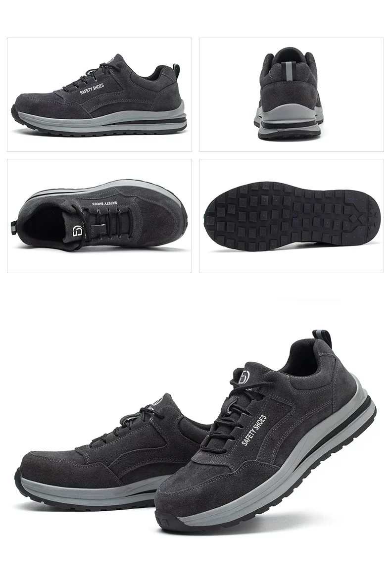 Men's labor protection shoes, anti-smash and anti-stab steel toe, wear-resistant, lightweight, breathable, deodorant, safe, soft-soled, construction site welders, autumn and winter seasons