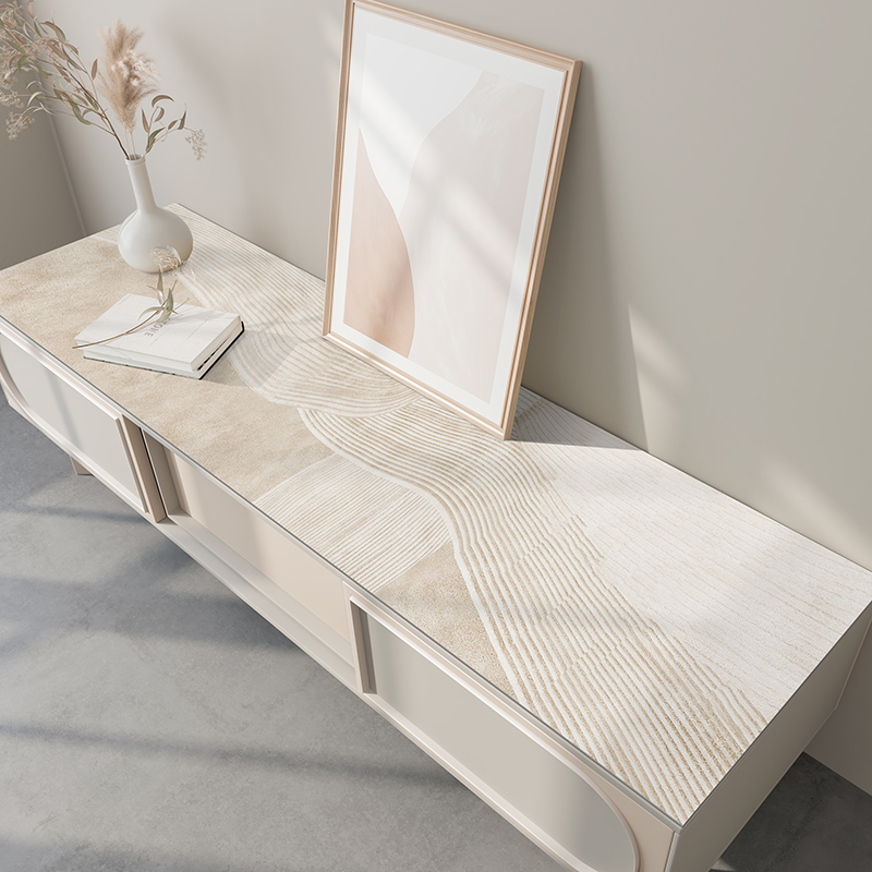 TV cabinet mat cover cloth tablecloth light luxury modern waterproof and oil-proof shoe cabinet mat anti-scalding leather table mat sideboard