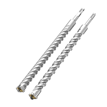 Cross impact drill bit electric hammer concrete drilling square shank through the wall round shank through the wall swivel head alloy extended four-edged drill