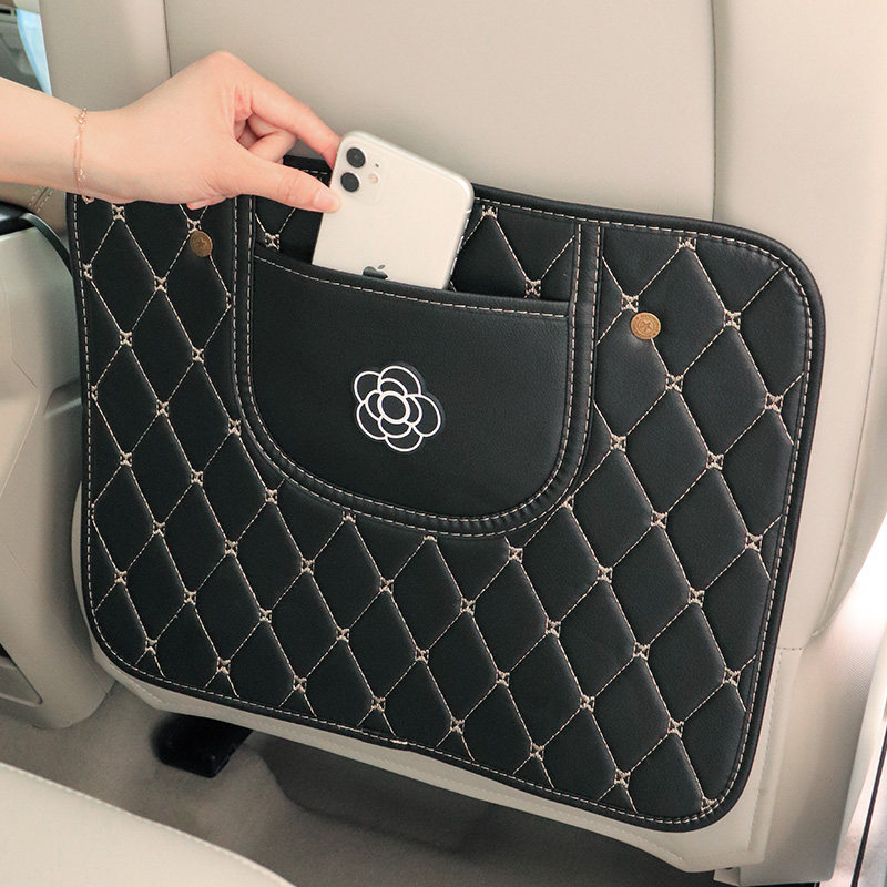 Car cushion anti-kick-pad protection cushion rear seat chair back child's dirty wear-resistant cartridge reception bag