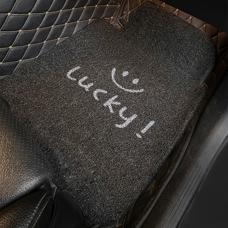 Cartoon cute wire ring protective foot pad easy to clean the car's general female driver single piece of dirtness