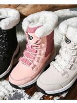 Northeast Snowy Boots Woman High Gang Waterproof Non-slip Plus Suede Thickened Harbin Warm Anti-Cold Cotton Shoes Winter Minus 30 degrees