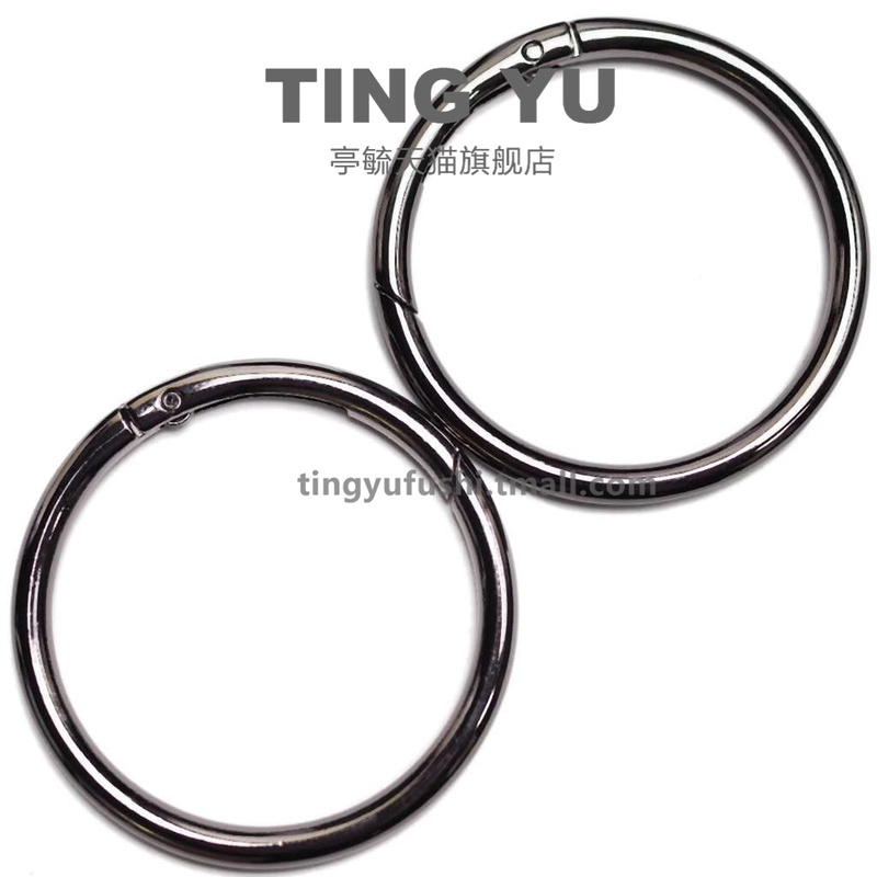 Metal Accessory Hanging Buckle, Open Buckle, Metal Round Buckle for Bags, Round Keychain, Carabiner, Round Swivel Buckle