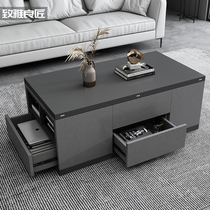 Versatile tea table dining-table dual-use minimalist Nordic style Living room Home creative folding Small family type lifting tea table