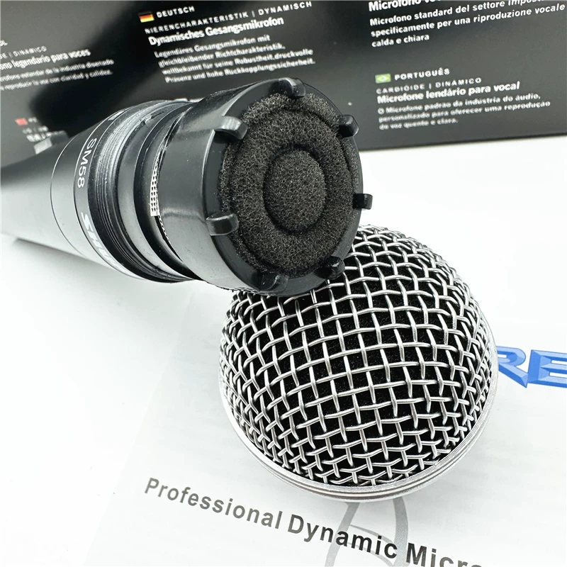Shure SM58SK динамический проводной микрофон для сценических выступлений, игры на гитаре, пение, домашняя трансляция, караоке