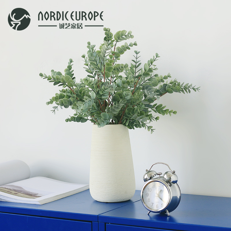 Nordic simulation plant decorated green plant pot plant in the living room with fake flower decoration of fake flower decoration