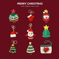 Красная подвеска, шерстяная подарочная коробка, маленький брелок ручной работы, трикотажные перчатки, картхолдер, подарок на день рождения