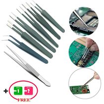 1PC Stainless Steel Material Blunt Tip Tweezers Suitable for