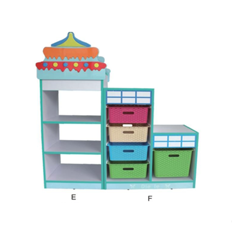 Solid wood children's bookshelf bookcase kindergarten baby simple picture book rack floor household toy storage combination creative