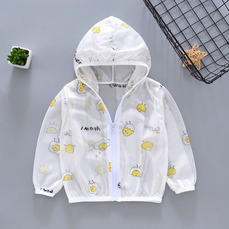 Baby sunscreen girl Summer thin Breathable Jacket Boy Sunscreen Child Summer Clothing Baby Clothes Tide