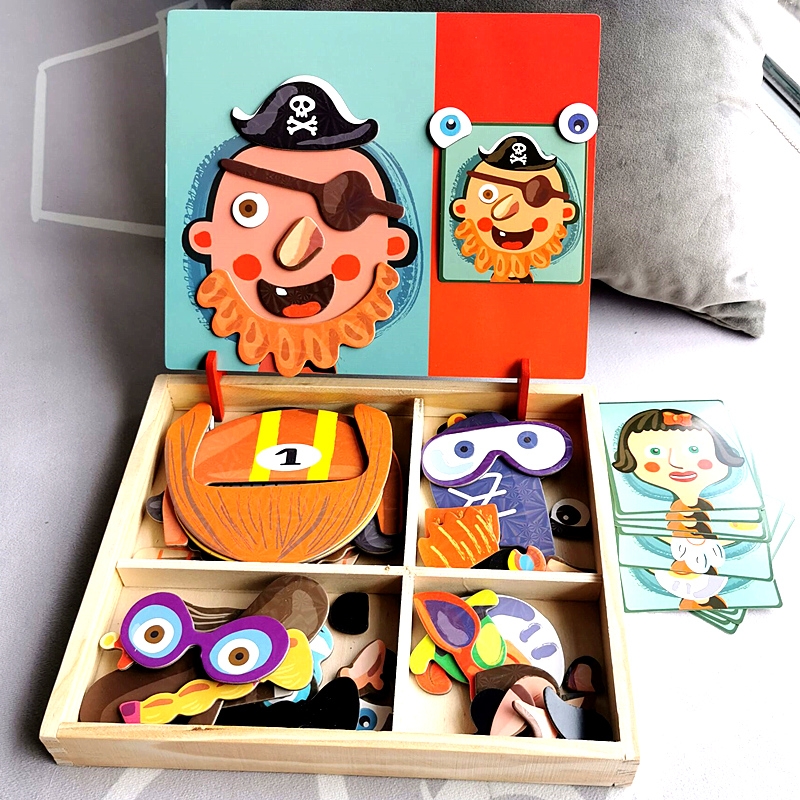 Magnetic puzzle children's educational toys 1-3-6 years old boys and girls 2 babies 4 early education 5 puzzle intellectual development