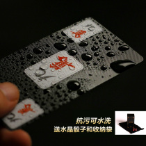 Solitaire mahjong special waterproof playing cards household plastic mahjong tiles thickened portable paper mahjong 144 pieces