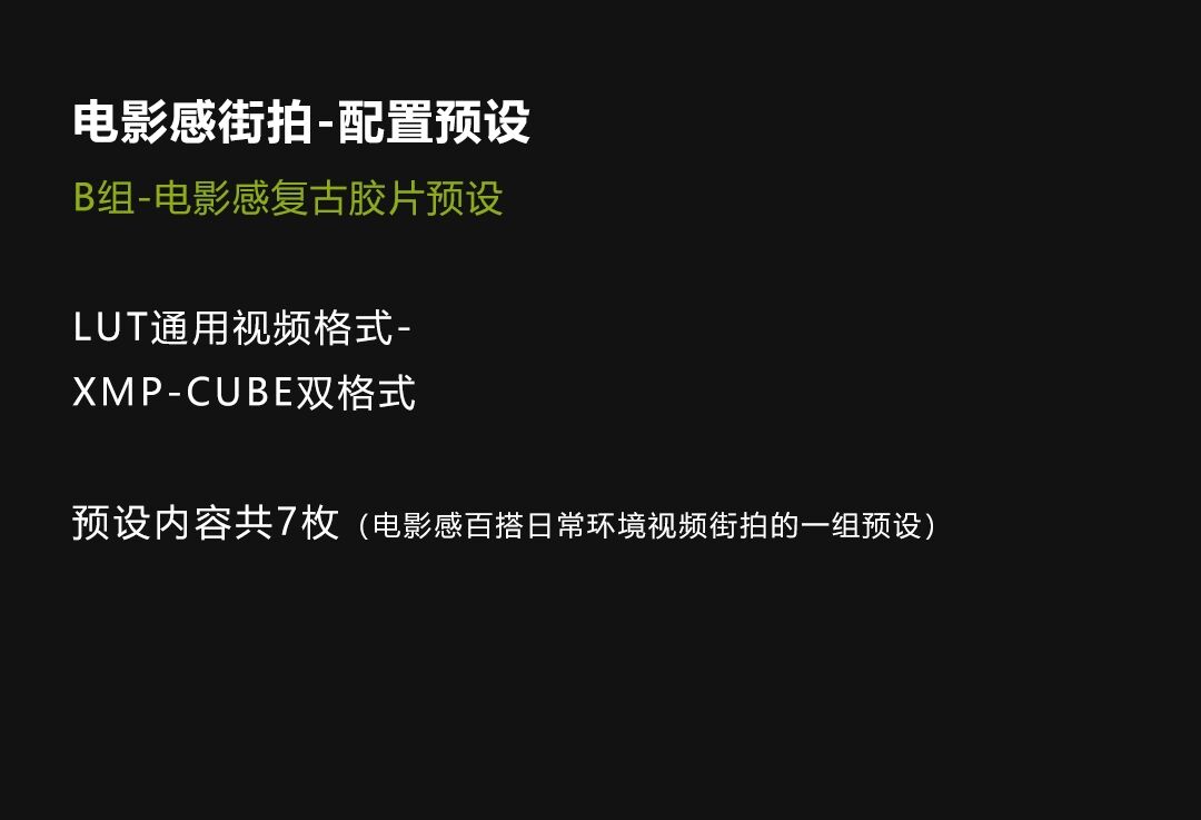 图片[2]-LR配置文件预设 电影感LUT街拍滤镜人文复古电影PS颜色查找预设-cg男孩