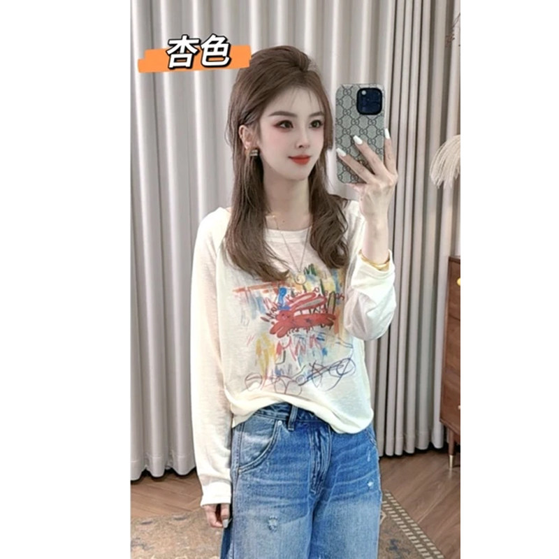 2026夏季爆款洋气长袖防晒衫女时尚休闲宽松显瘦韩版空调衫上衣