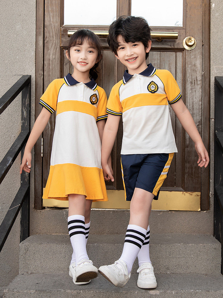 Kindergarten garden dress Summer dress College style Primary school uniform suit Children's sports uniform class dress new summer