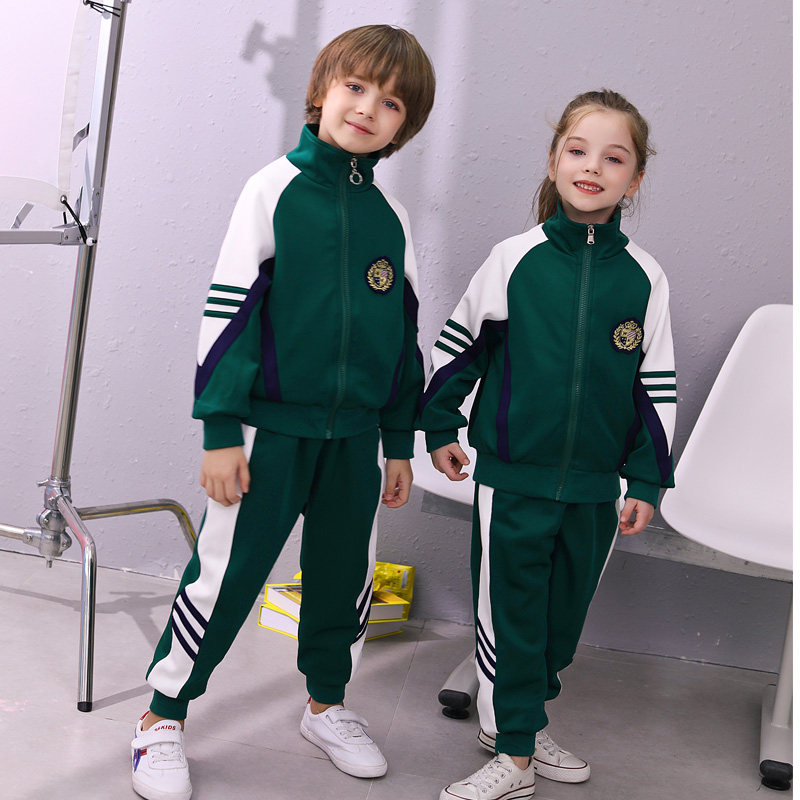 Kindergarten Garden uniforms Spring new suit Children's class Children's primary and middle school customised school uniforms Two sets of sportswear
