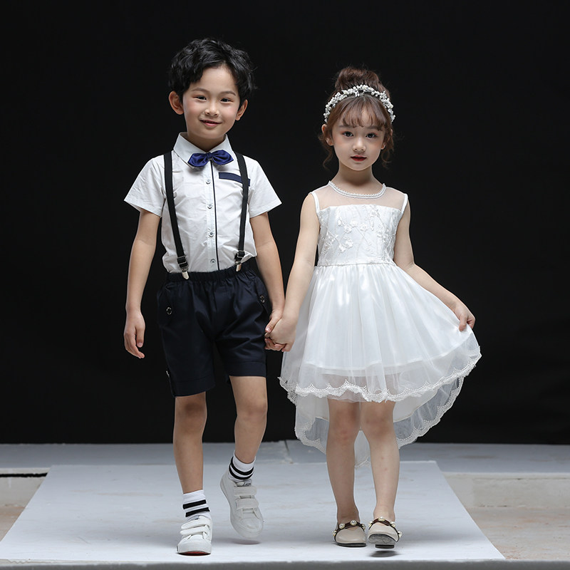 Children play out for primary school children's choir kindergarten dance suit kindergarten gown walking show and recital performance costumes