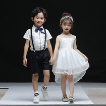 Childrens performance clothing Summer primary school choir girls dance clothing puffy gauze skirt recitation catwalk performance clothing