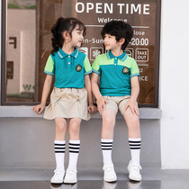 Kindergarten garden clothes Childrens class clothes Short-sleeved summer graduation photos Sports games summer suit Primary school summer school uniform