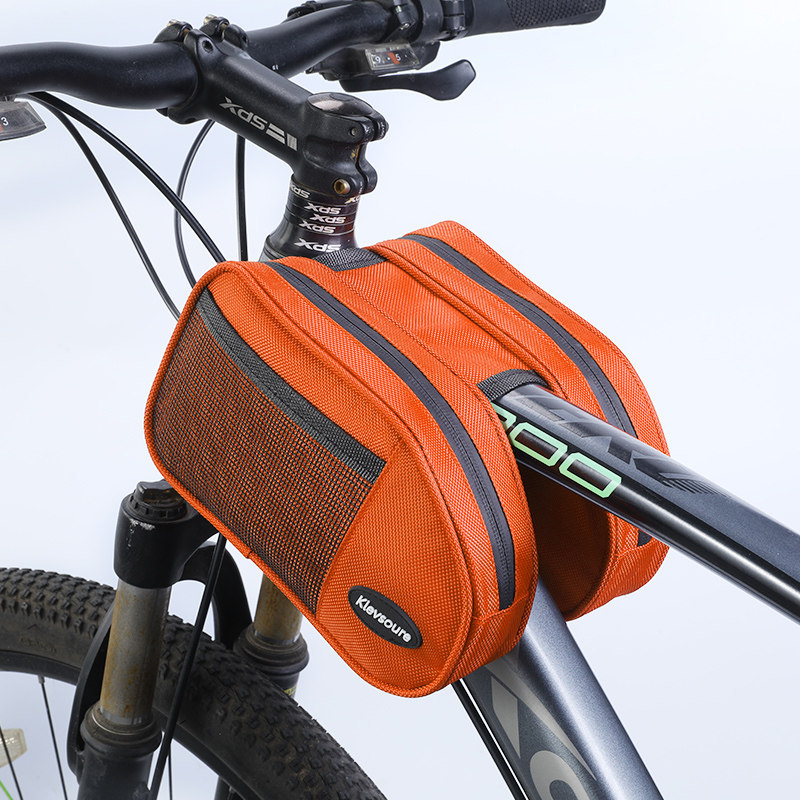 Bicycle Bag, Front Frame Bag, Mountain Bike Saddle Bag, Water-Resistant Bike Hanging Bag, Universal Road Bike Phone Storage Bag