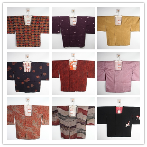 Vintage Traditional Japanese Silk Kimono Yukata Haori Japanese Style Stage Loose Coat E179 Daoxing