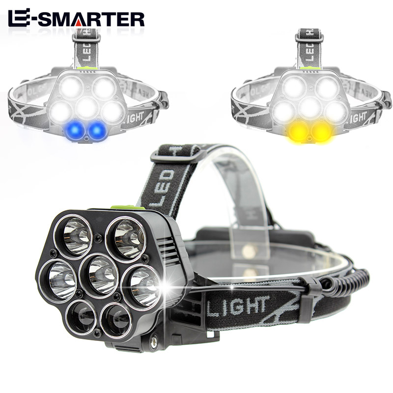 LED headlights Strong light rechargeable ultra-bright long-range head-mounted flashlight Hernia night fishing mine lamp Outdoor searchlight