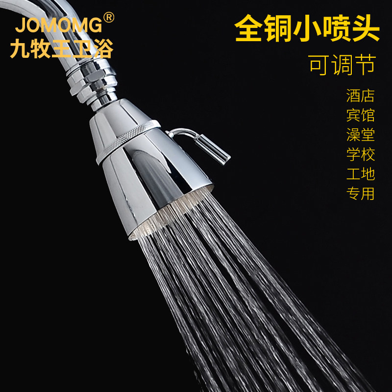 Four-quarter bath full copper shower shower shower small shower pressurization adjustable straight tube shower pressurization bathhouse