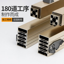 Versatile concealed dining table slide rail flat push with foot folding dining table Drawers Telescopic Rail Five Gold Accessories