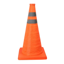 Telescopic road cone folding road cone LED light with road cone light retractable road cone safety reflective emergency warning roadblock