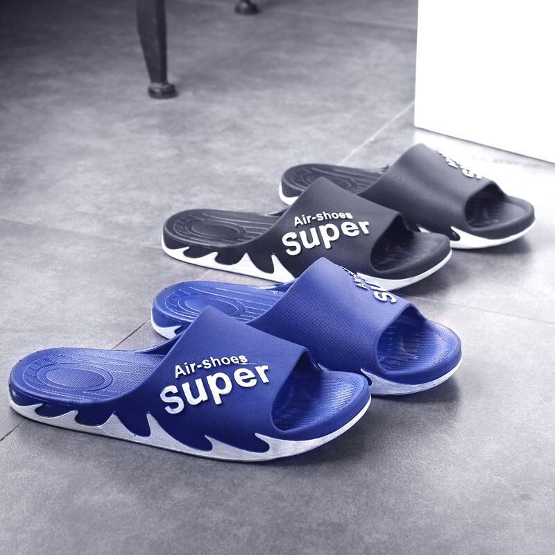 Men's slippers Home Indoor Soft Bottom Anti-slip 2021 New plastic men's home thick bottom Summer sandals Male