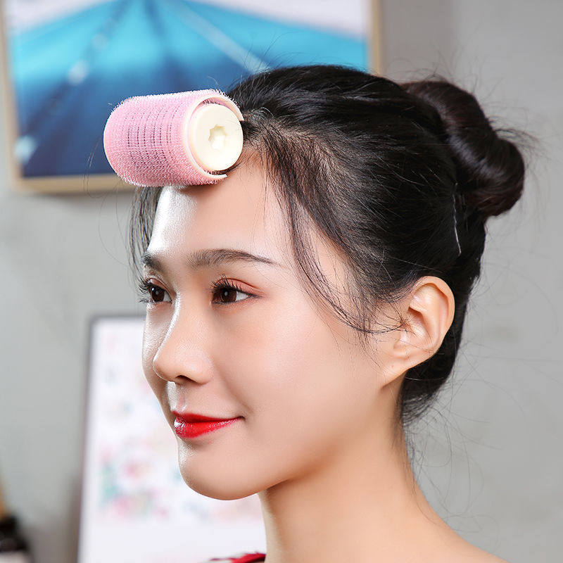 Internet celebrity curly hair artifact student air bangs eight-character bangs inner buckle big wave stereotyped self-adhesive curling tube clip