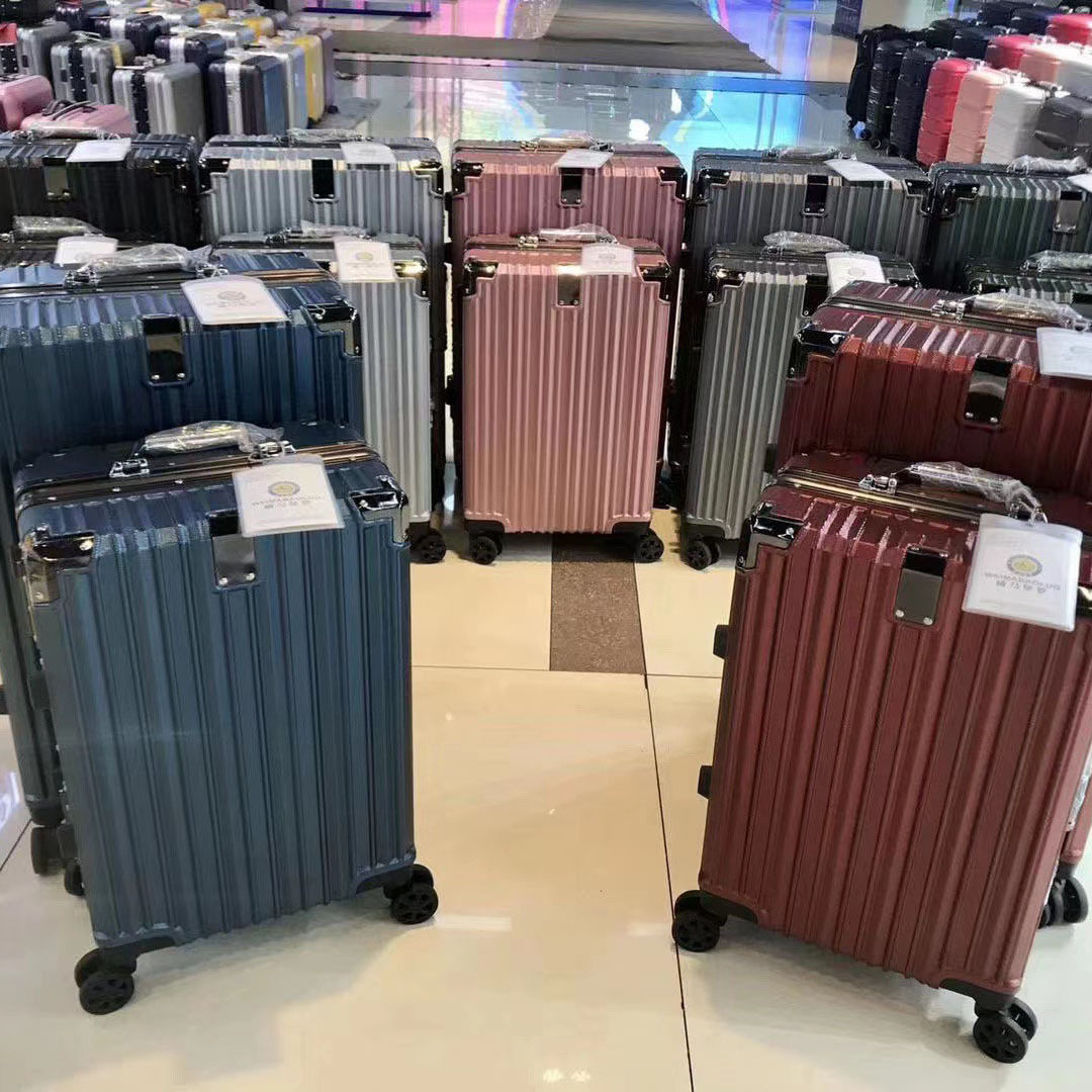 Ju Wei Kowloon 2021 new trolley case aluminum frame pc student travel luggage universal wheel luggage password