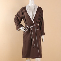 Premium bathrobe Female long style Beauty salon Physiotherapy shop Club special absorbent quick-drying chest wrap skirt Bath skirt for guests