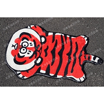 Im not fat tiger ground floor mat Entrance Carpet Genguan Ground Mat can cut silk Circle Glue Cushion Cute Bathroom Door Cushion Blanket