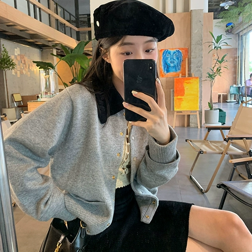 Трикотажный кардиган, весенний свитер, куртка, в стиле Шанель, 2025 года