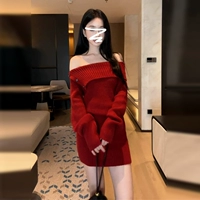 [Красный [Наряд для важных случаев/Комплект зимних нарядов/Цельное платье/Ежегодная вечеринка/Юбка с пальто/Суперпопулярный/Miu miu Spirit/Слегка толстоватая талия/Новогодний воин 𢧐халат/Новый китайский стиль/Год птицы]