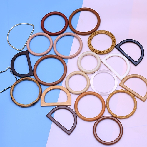 Портативная сумка, барсетка, плетеный крючок для вязания ручной работы, деревянные аксессуары